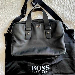 Hugo Boss leather briefcase